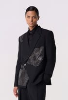 Shield Studded Blazer view 3