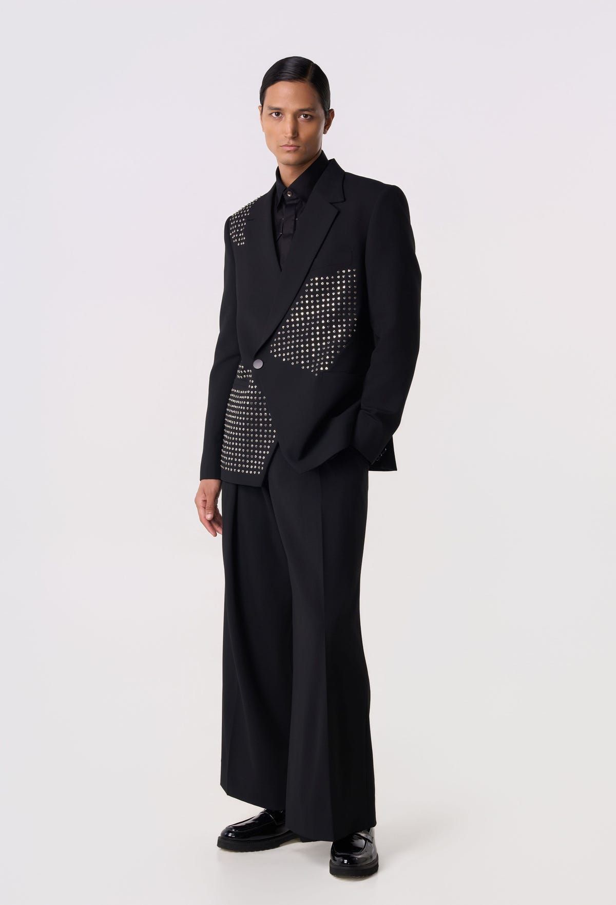Shield Studded Blazer - image 6