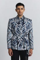 Vortex Print Shaped Blazer view 1