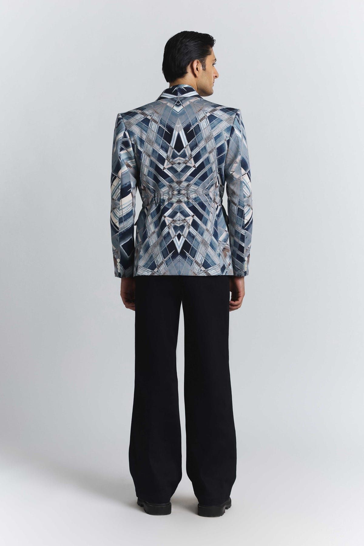 Vortex Print Shaped Blazer - image 6