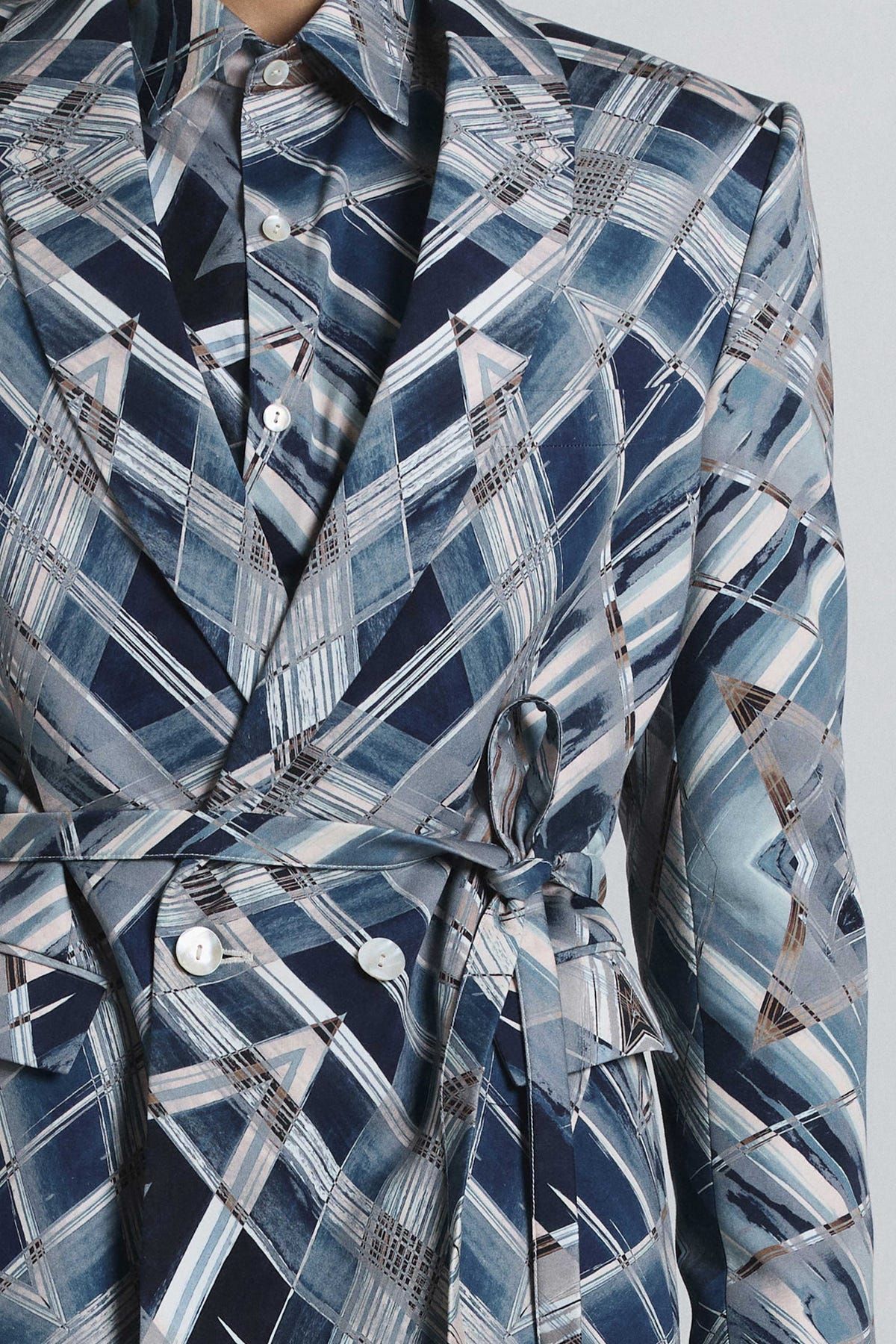 Vortex Print Shaped Blazer - image 7