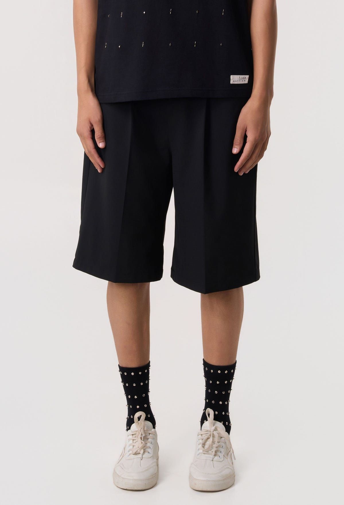 Axis Pleat Wide Shorts - image 1