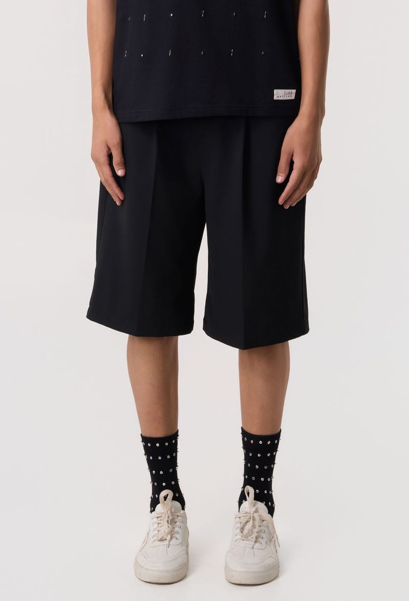 Axis Pleat Wide Shorts