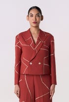 Gridbreak Cropped Blazer view 1