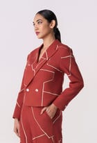 Gridbreak Cropped Blazer view 3