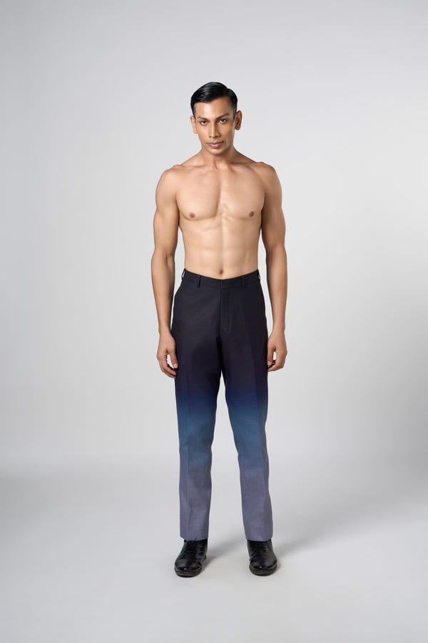Line out Line — Ombre Staight Fit Pants