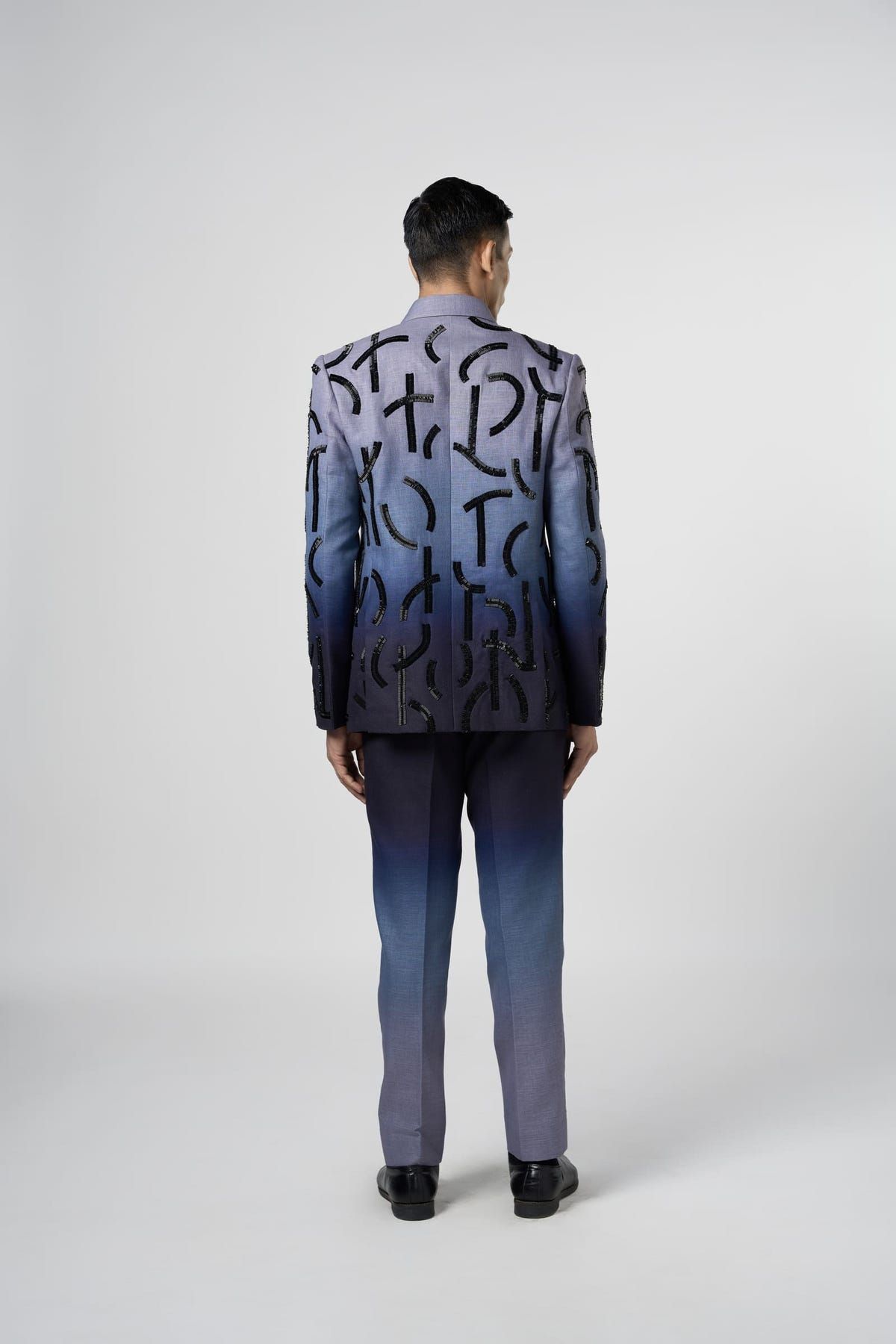 Ombre Stucco Embroidered Blazer - image 5