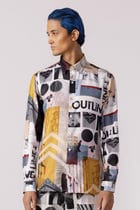 Bauhaus mosaic printed shirt view 1