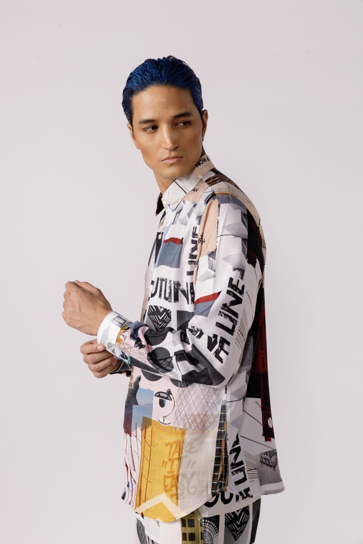Bauhaus mosaic printed shirt - image 3