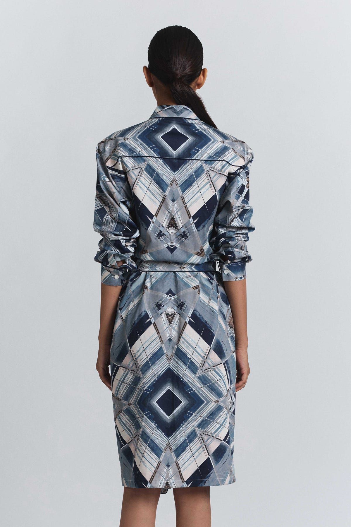 Vortex Print Shirt Dress - image 2