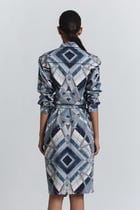 Vortex Print Shirt Dress view 2