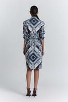 Vortex Print Shirt Dress view 6