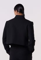 Studded Grid Cropped Jacket view 2