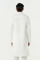 Geo Frame Kurta - Off White view 2
