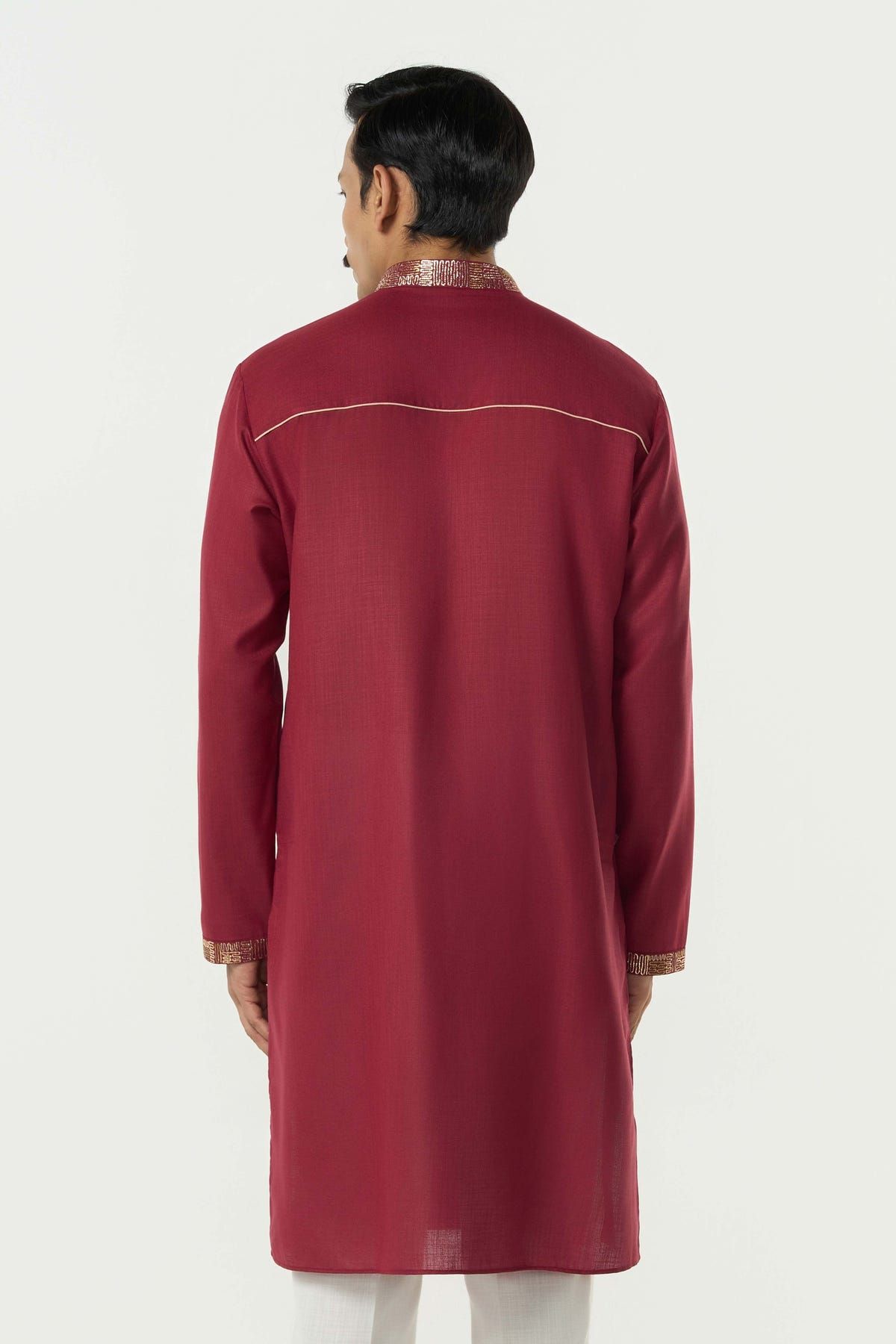 Aurum Kurta - Maroon - image 2