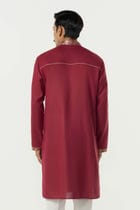 Aurum Kurta - Maroon view 2