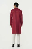 Aurum Kurta - Maroon view 4