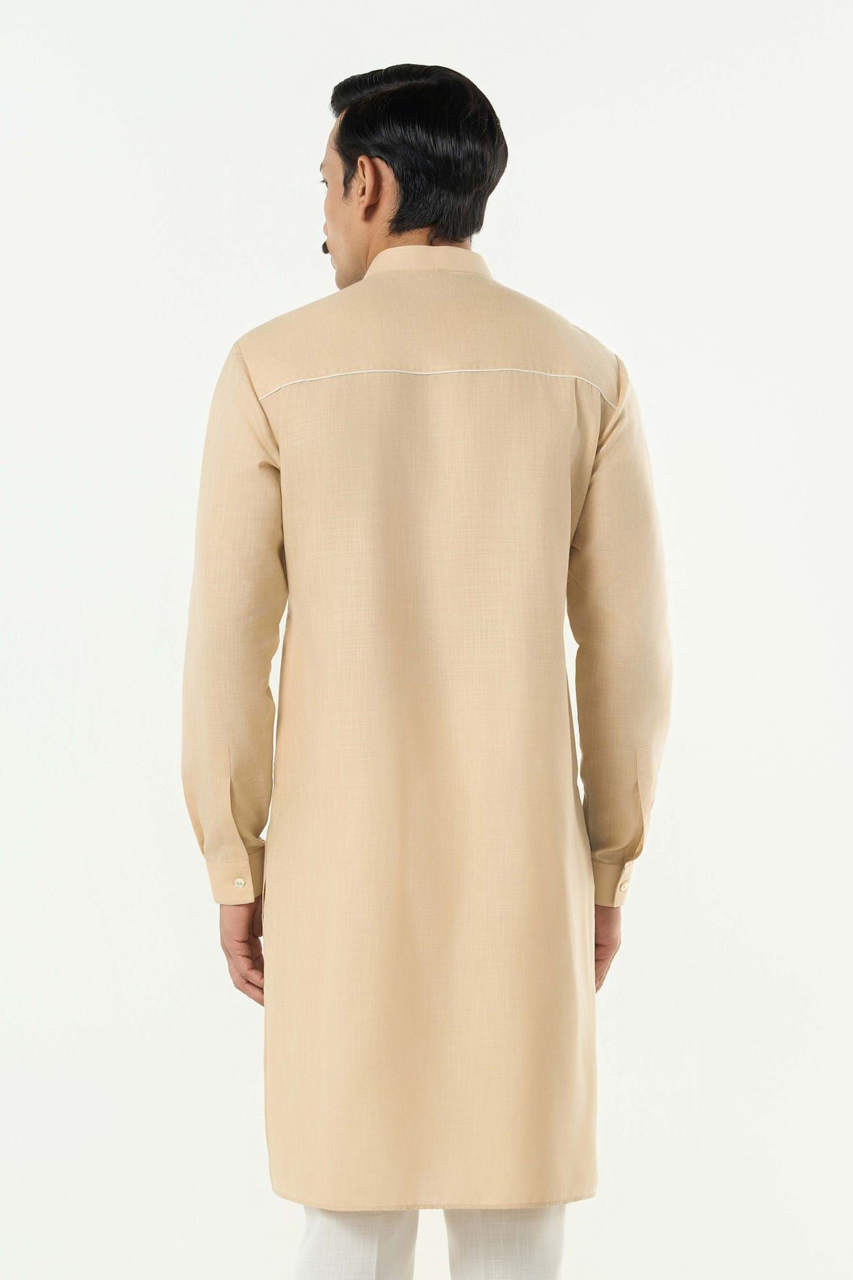 Classic Torrent Kurta - Beige - image 2
