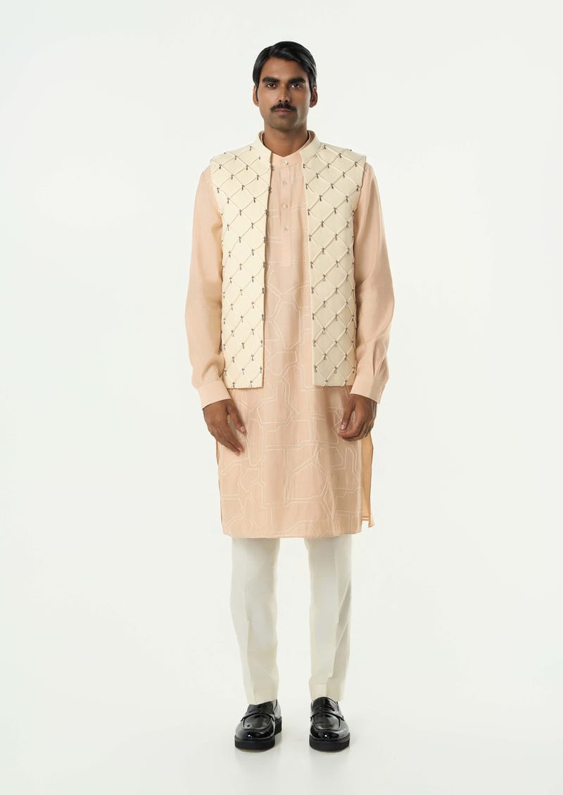 Urban Lustre Bandi Jacket Set - Ivory