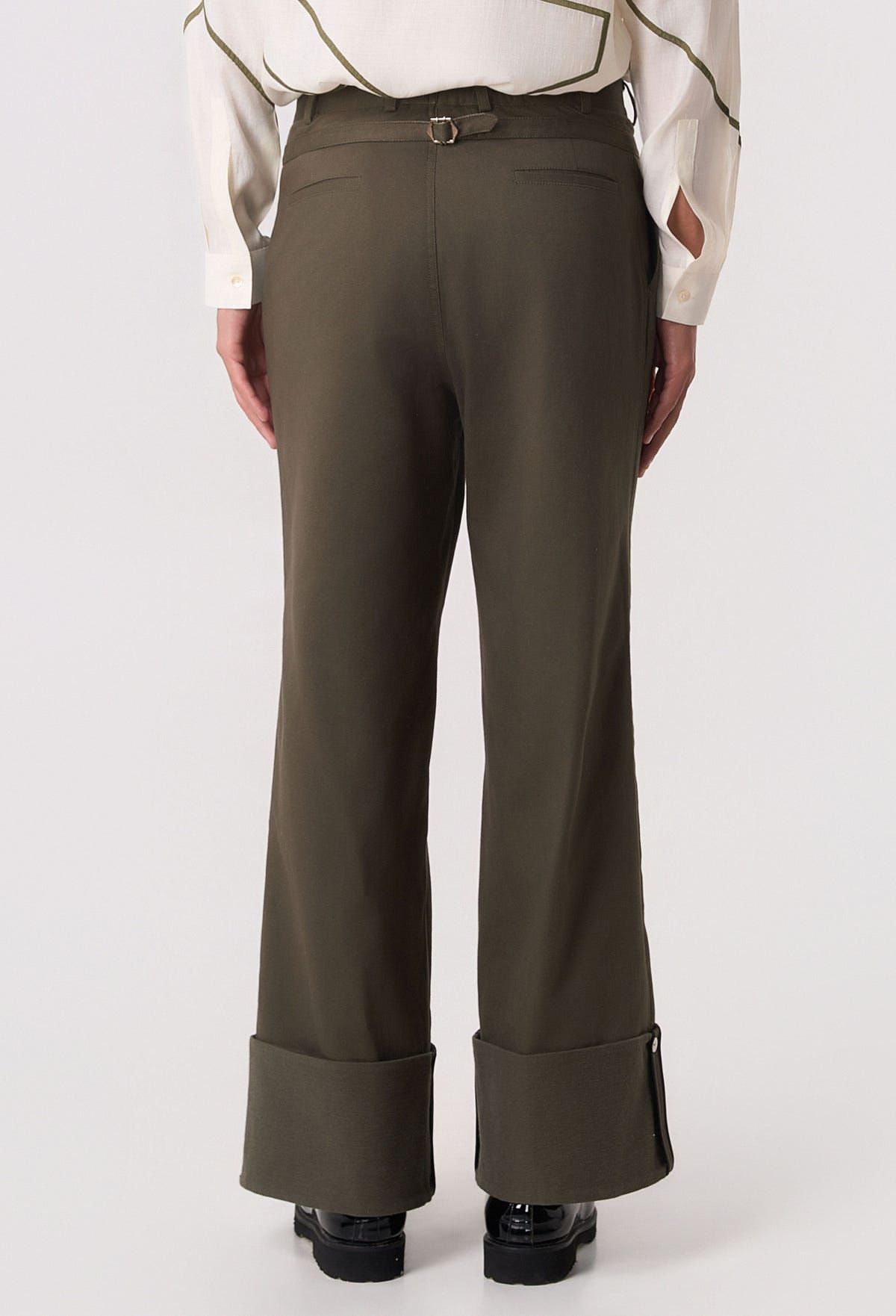 Mosaic Belt Cuffed Pants - image 2