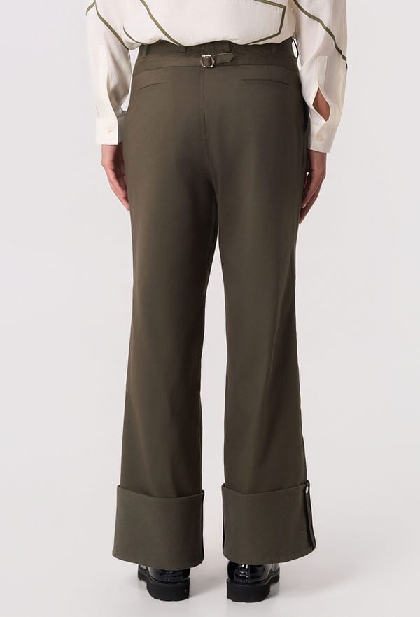 Line out Line — Mosaic Belt Cuffed Pants