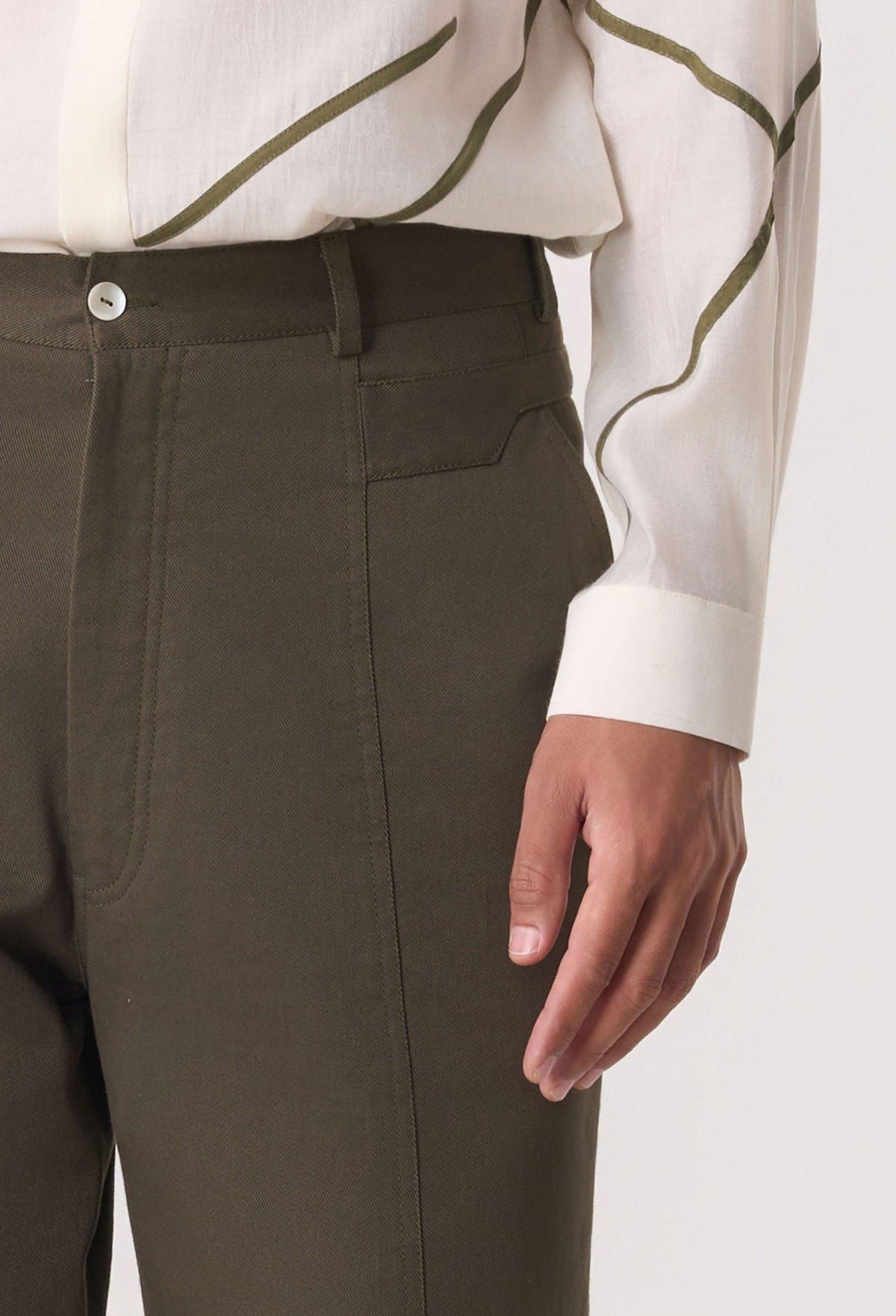Mosaic Belt Cuffed Pants - image 7