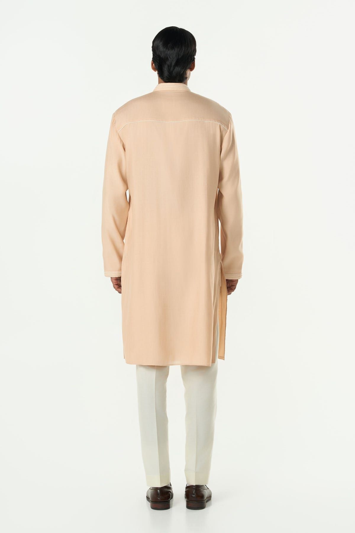 Meta Twist Kurta - Beige - image 4