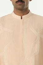 Meta Twist Kurta - Beige view 5