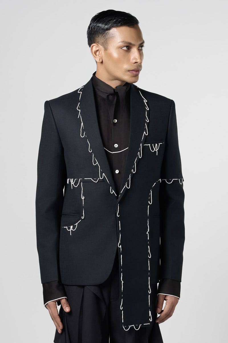 Dazzle Fringe Cut Blazer