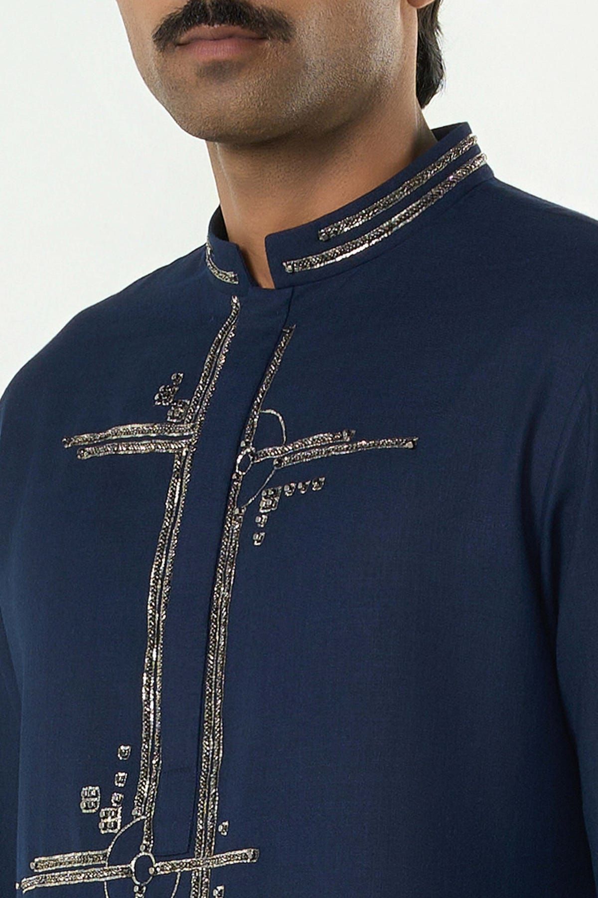 Lunar Bay Kurta - Navy Blue - image 6