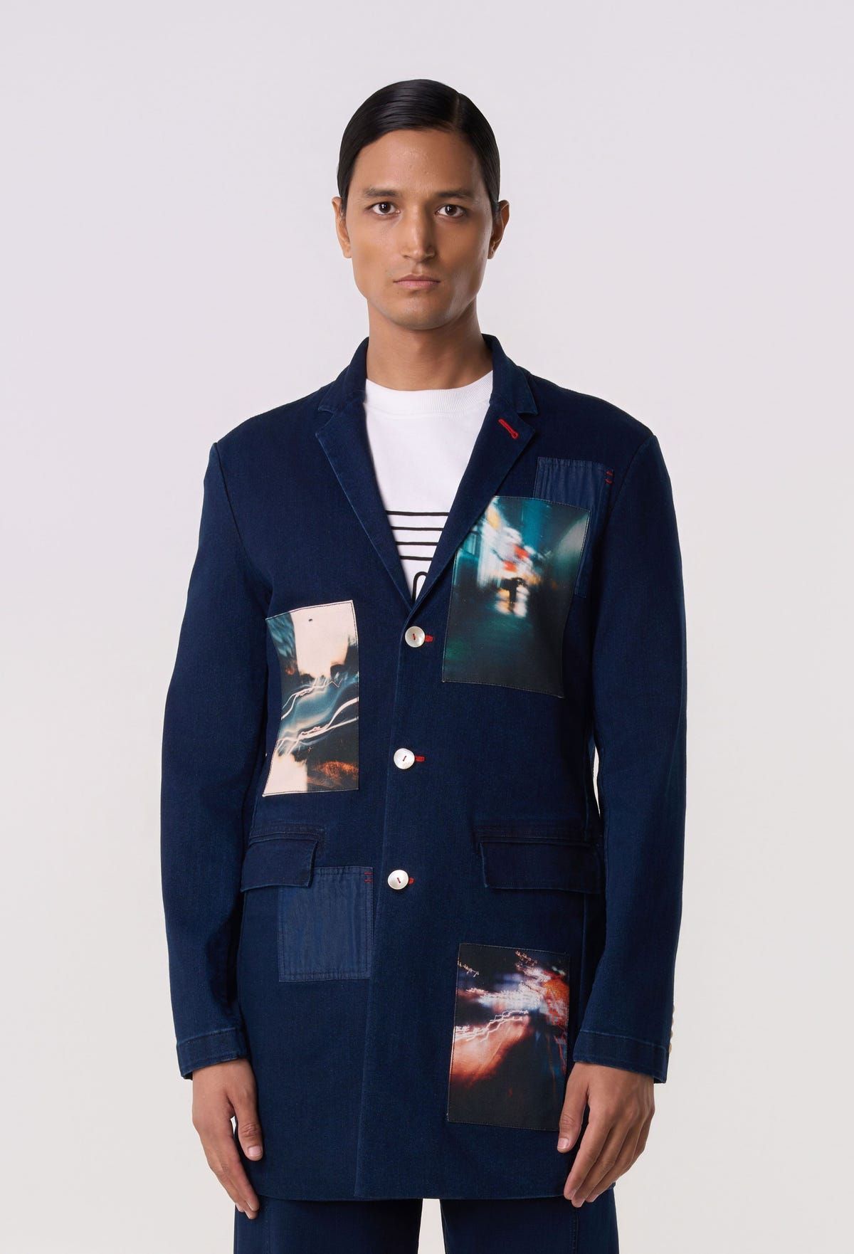 Metropolis Collage Blazer - image 1