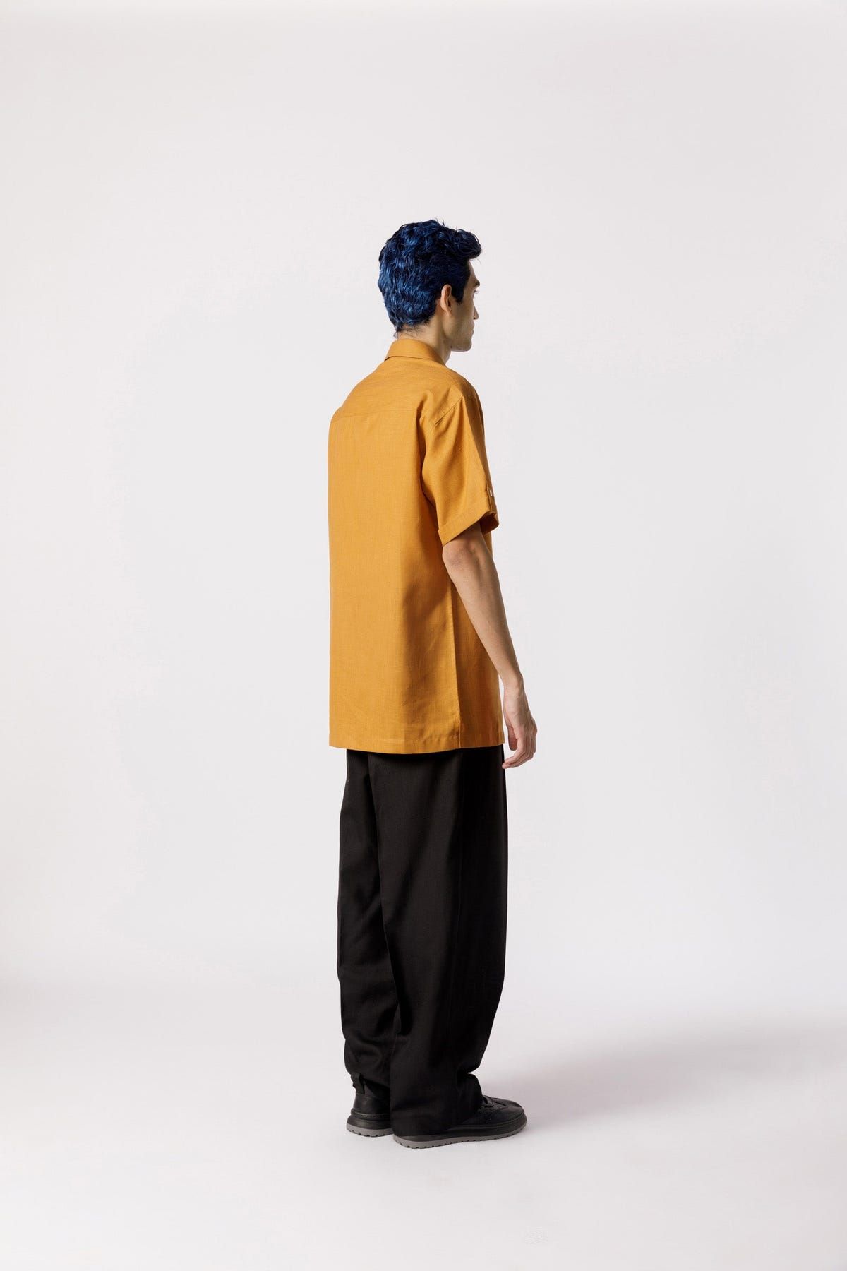 Pleated neckline casual  Shirt - image 2