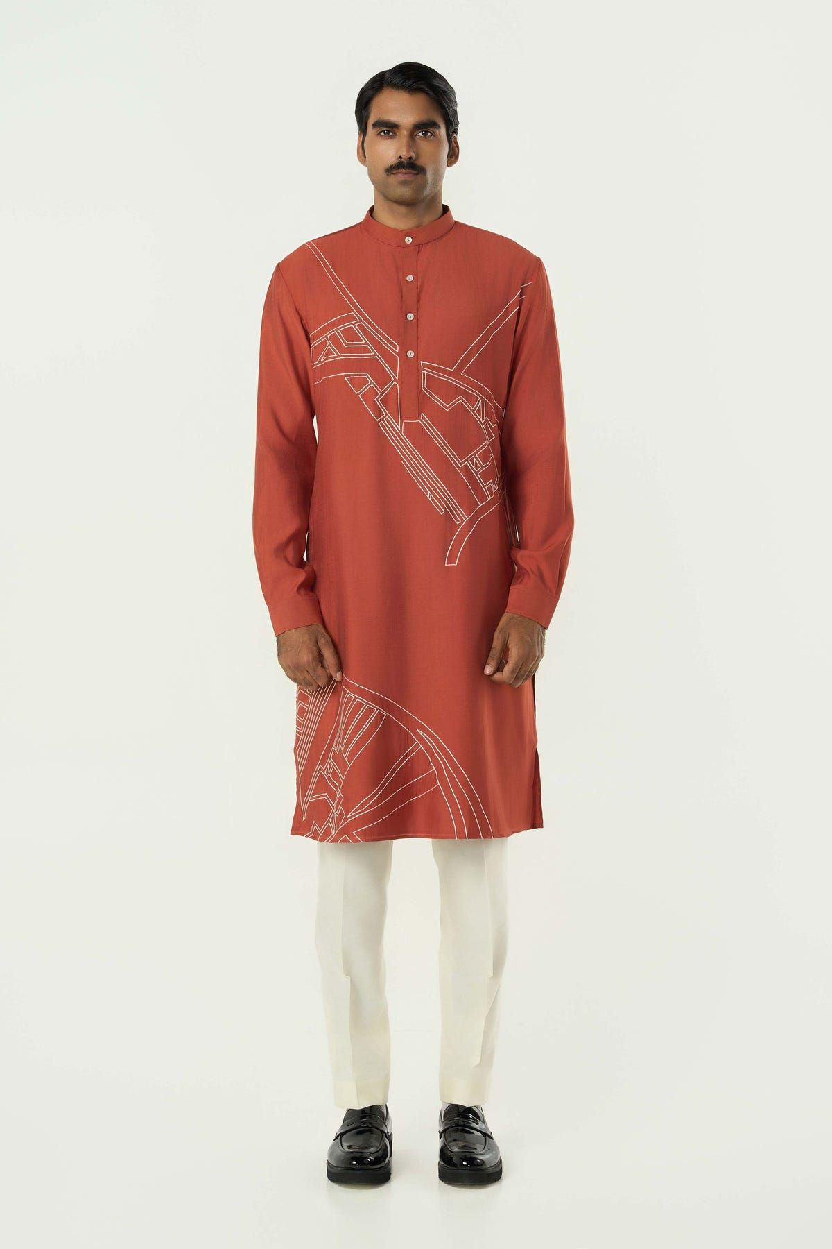 Avenue Kurta - Rust - image 3