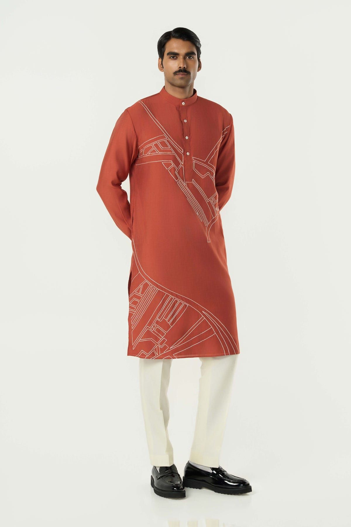 Avenue Kurta - Rust - image 5