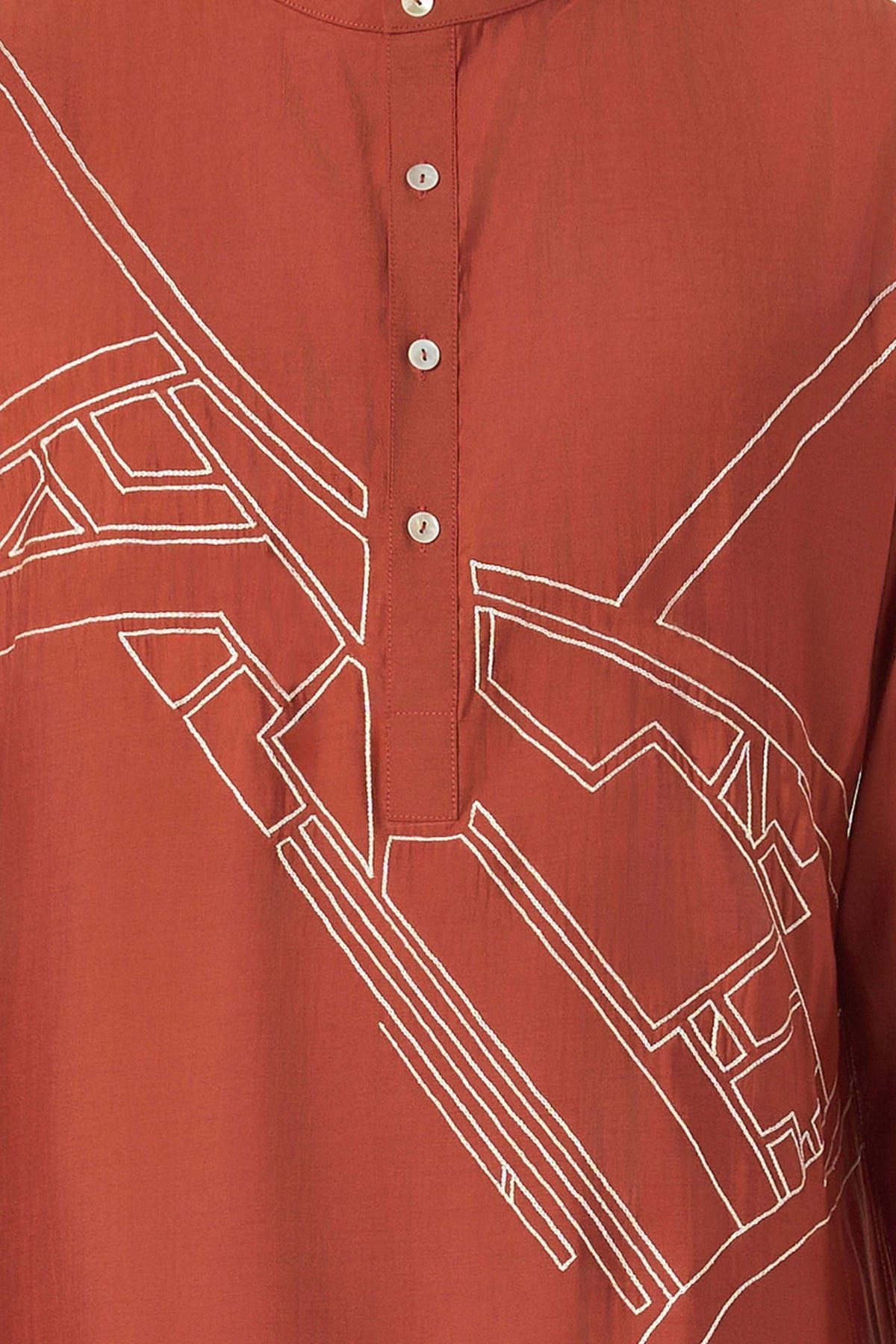 Avenue Kurta - Rust - image 6