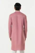 Geo Frame Kurta - Pink view 2