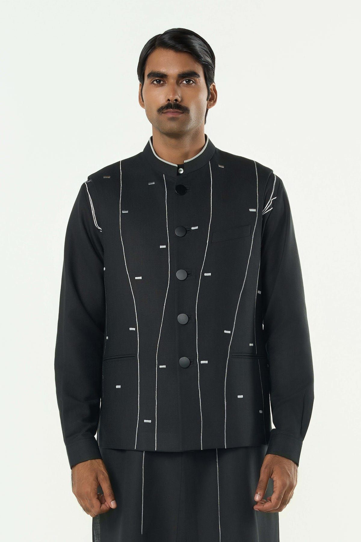 Warp line Bandi Jacket Set - Black - image 3
