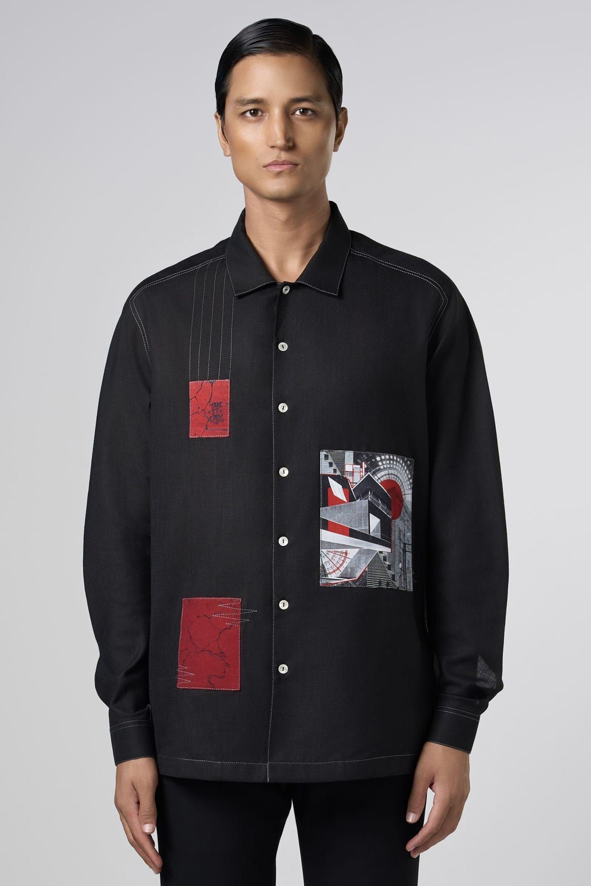 Black Urban Patch Shirt - image 1
