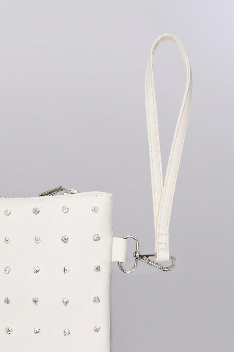 Rivetline Clutch White