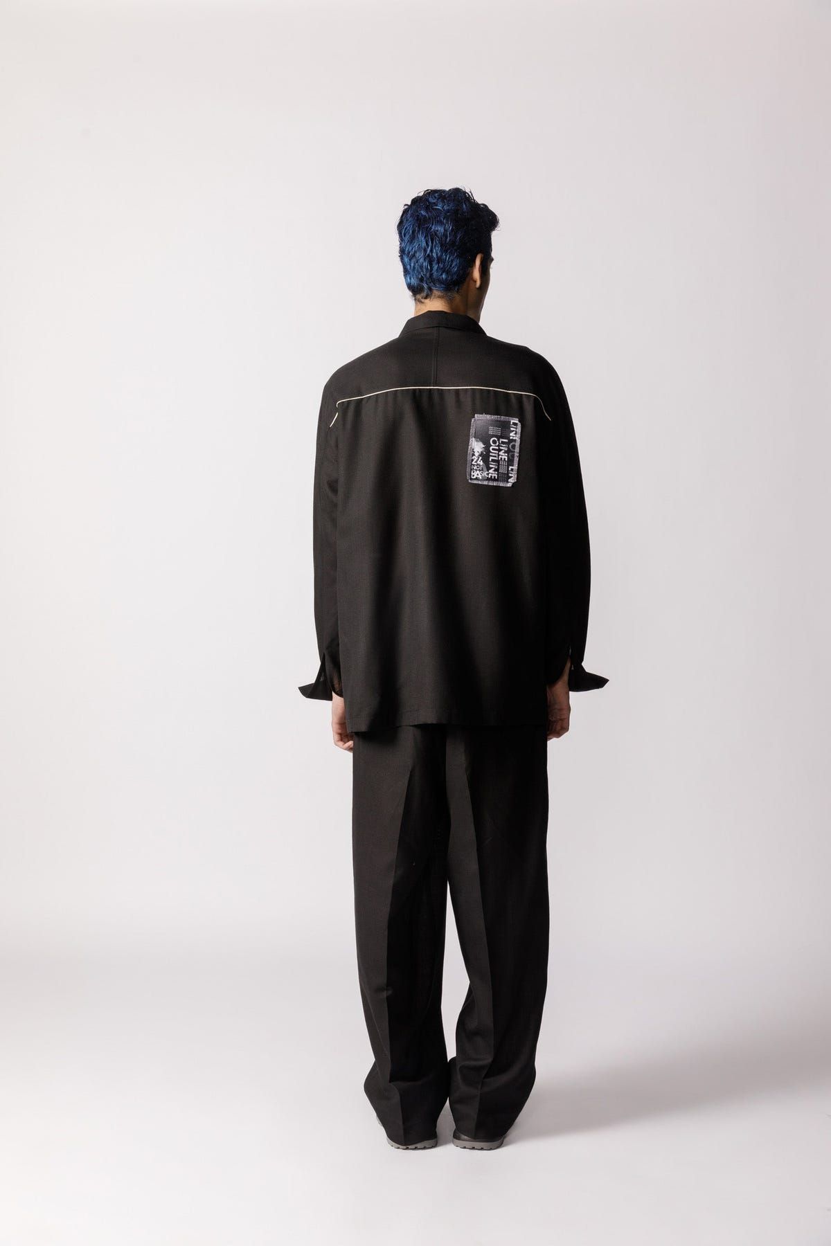 Oversized Patch work shirt - image 4