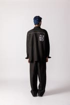 Oversized Patch work shirt view 4