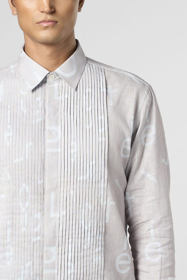 Line out Line — Singature Print Day Shirt