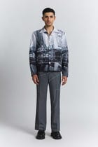 City Perspective Print Shacket view 4