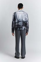 City Perspective Print Shacket view 5