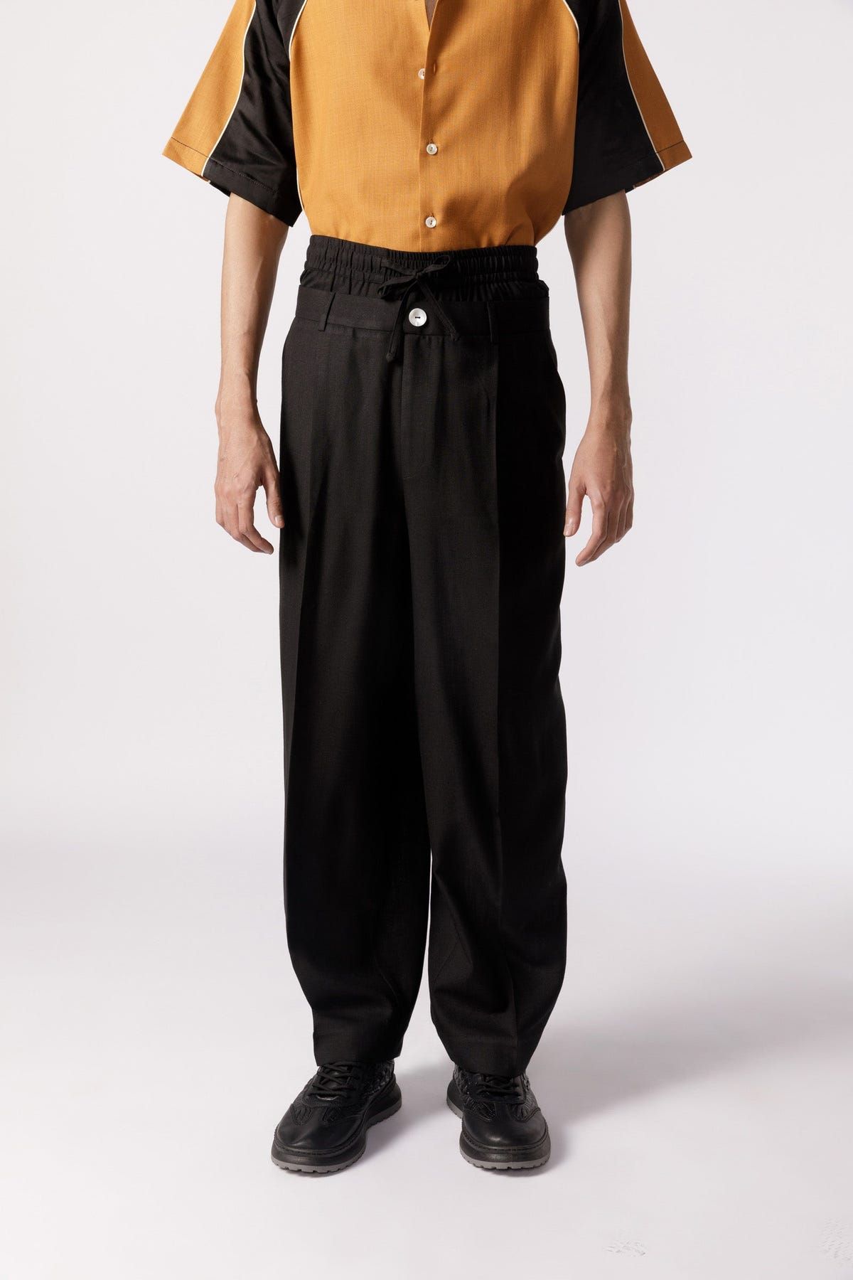 Double waist baggy pants - image 3