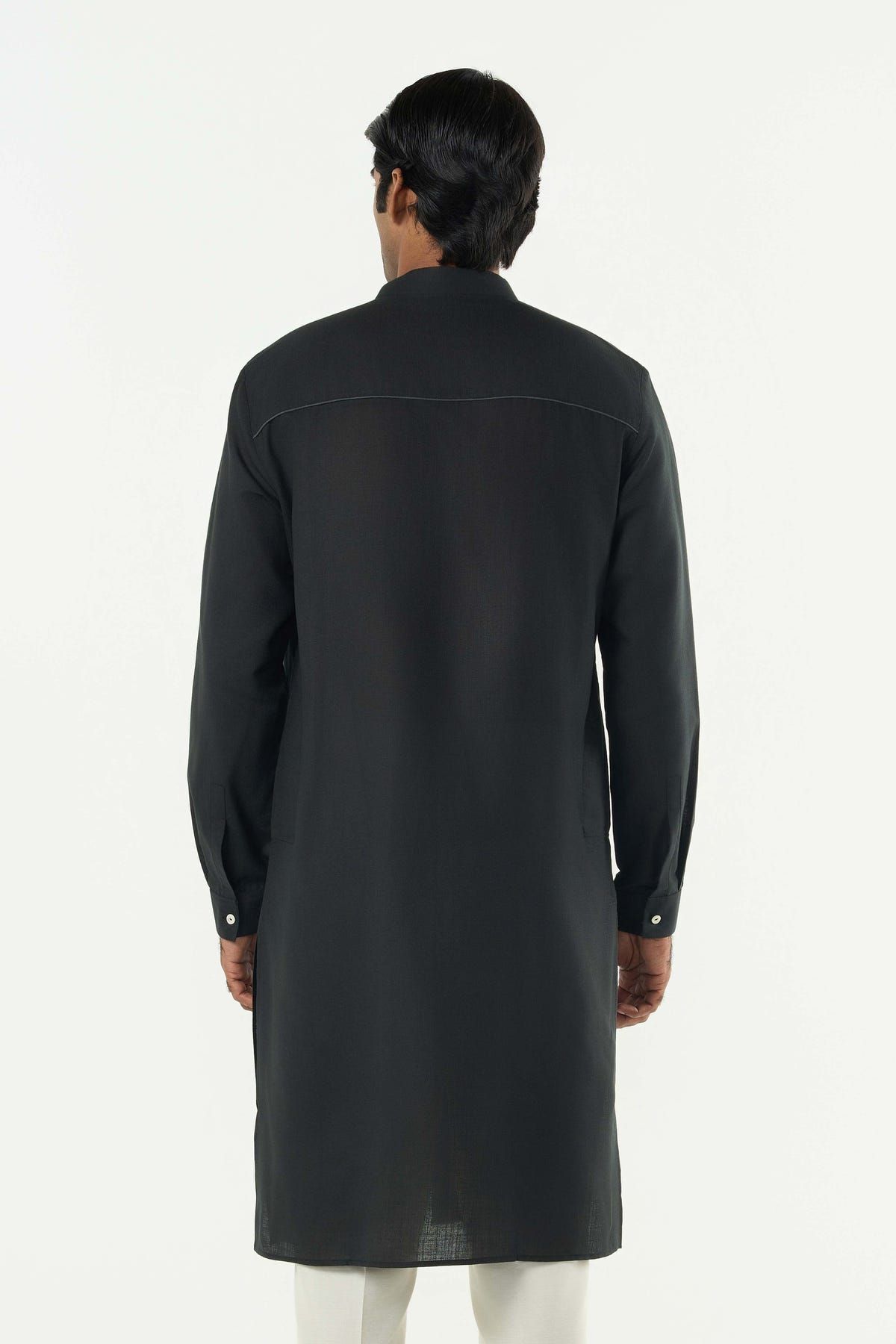 Classic Torrent Kurta - Black - image 2