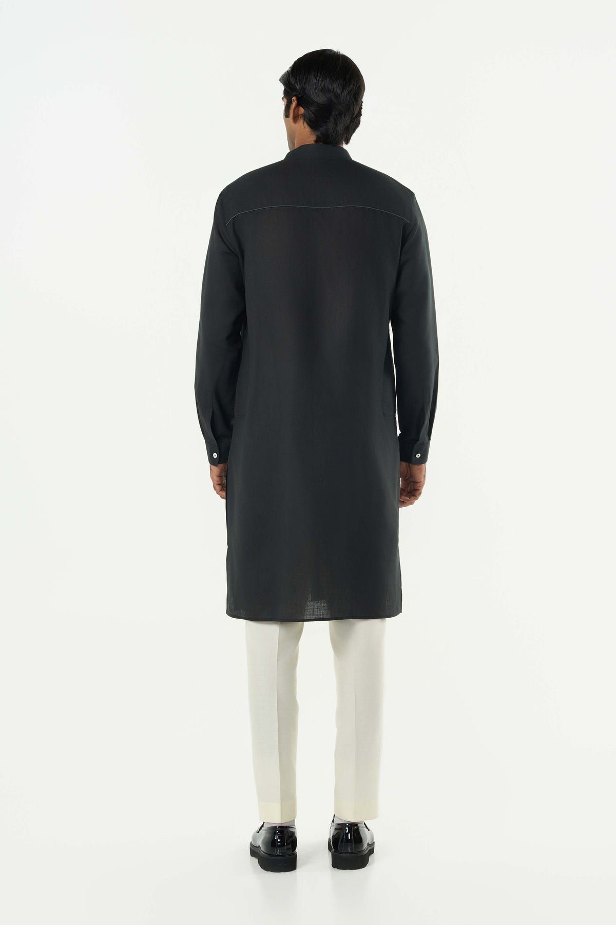 Classic Torrent Kurta - Black - image 4
