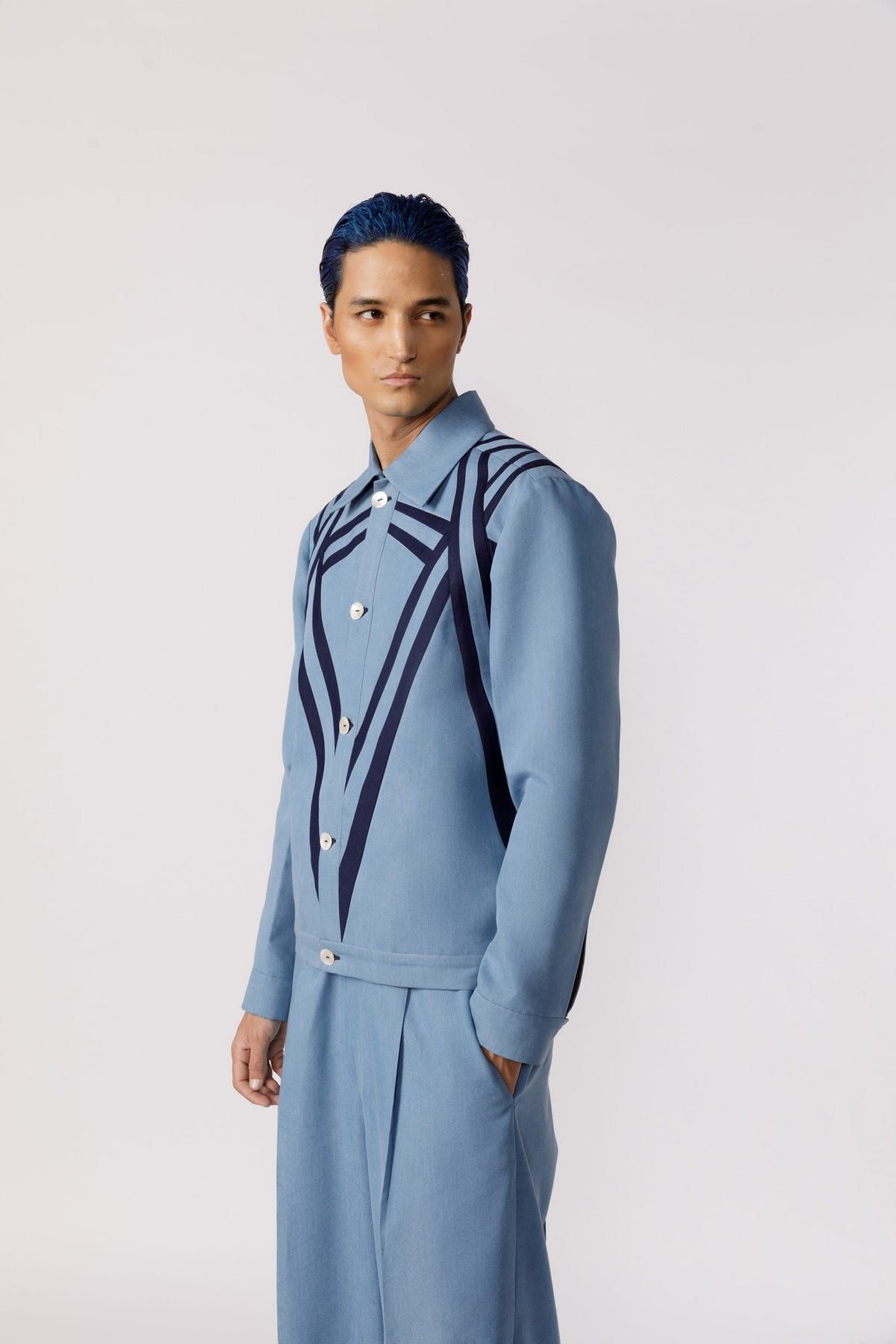 Symmetric cut and sew bomber jacket - image 2
