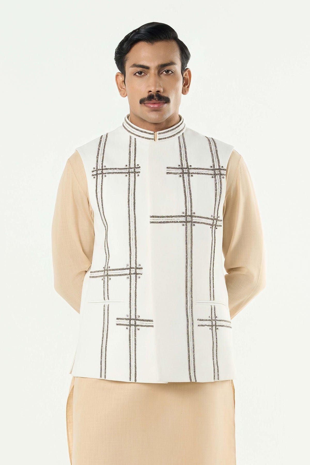 Beam Bandi Jacket Set - Off White - image 3