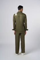 Linear Patch Pants Olive view 5